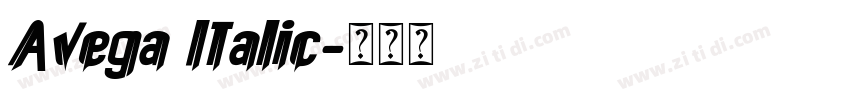 Avega Italic字体转换